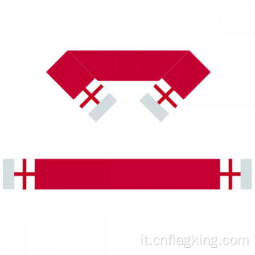 Sciarpa dei tifosi di calcio della squadra di calcio della bandiera della sciarpa dell&#39;Inghilterra di 15*150 cm